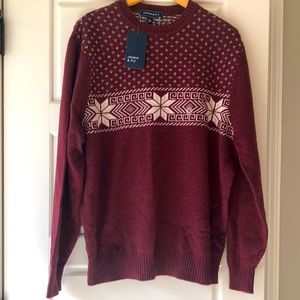 NWT Men’s Red Snowflake Sweater
